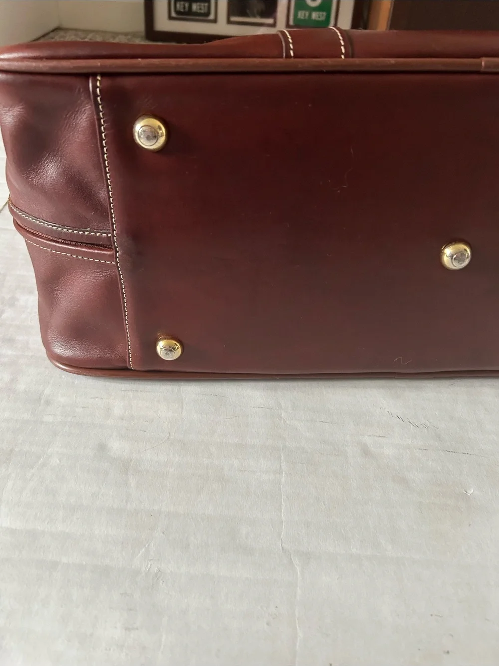 Hartmann Luggage Mens Leather Weekender Bag